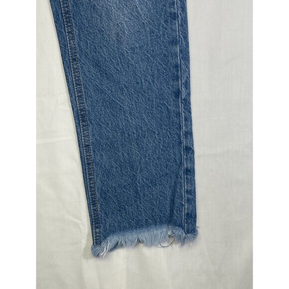 Stradivarius mom fit blue Jeans distressed super tiro alto size 00 - Picture 4 of 13